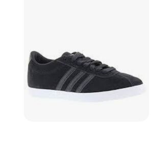 Adidas Courtset Black Suede Sneakers, Size 10, Stylish
